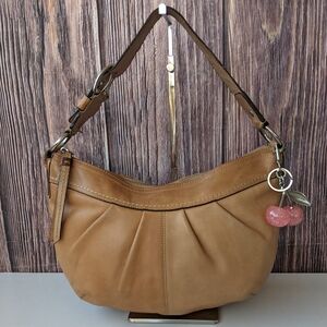 Vintage Coach Tan Leather Hobo Bag